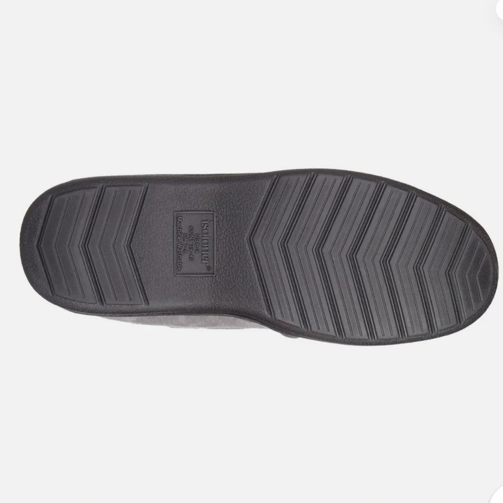 New Isotoner Men's Carter Indoor Outdoor Moccasin Slipper Water Repellent Gift‎